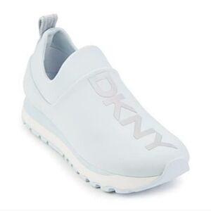 DKNY Blue Silver and White Slip-On Jaydn Sneakers 8 1/2